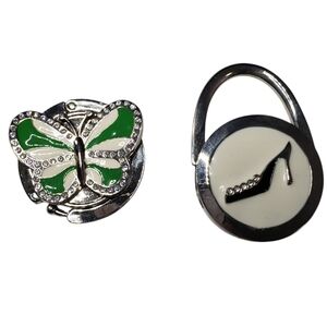 🔷️Purse Hangers Hooks Green Butterfly Fashion Shoe